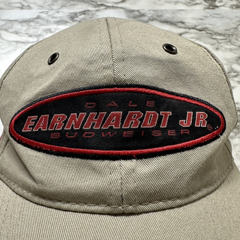 Dale Earnhardt‎ Jr # 8 Budweiser Men's Hat Chase Authentic Beige NASCAR